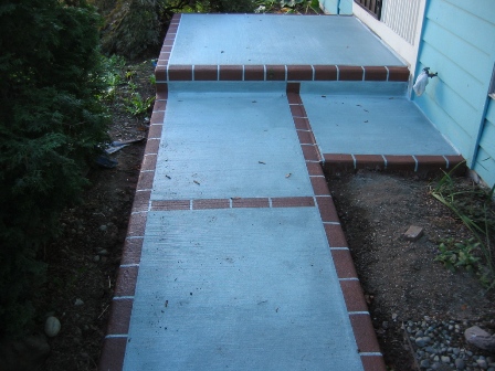 Overlay - Broom Finish with Brick Borders